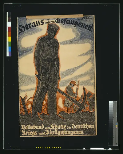 Heraus mit unseren Gefangenen! Volksbund zum Schutze der deutschen Kriegs- und Zivil-gefangenen / Paul Helwig 19.