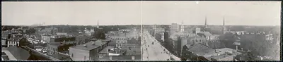Panorama of Auburn, New York, 1909