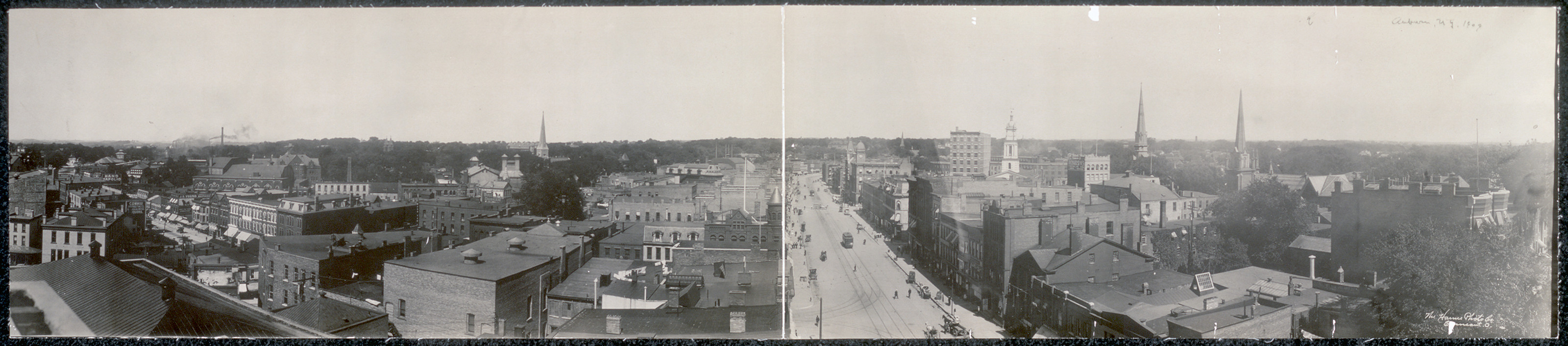 Panorama of Auburn, New York, 1909, 1909 — historic image