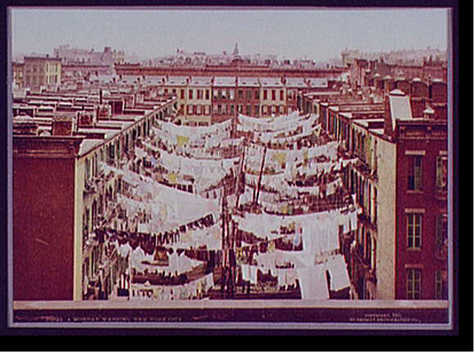 A Monday washing, New York City, c1900. — historic print