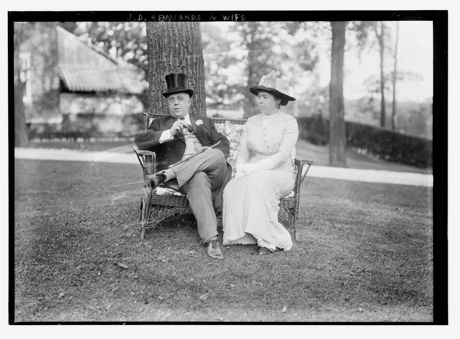 J.D. Remmonds & wife, n/a — historic photograph