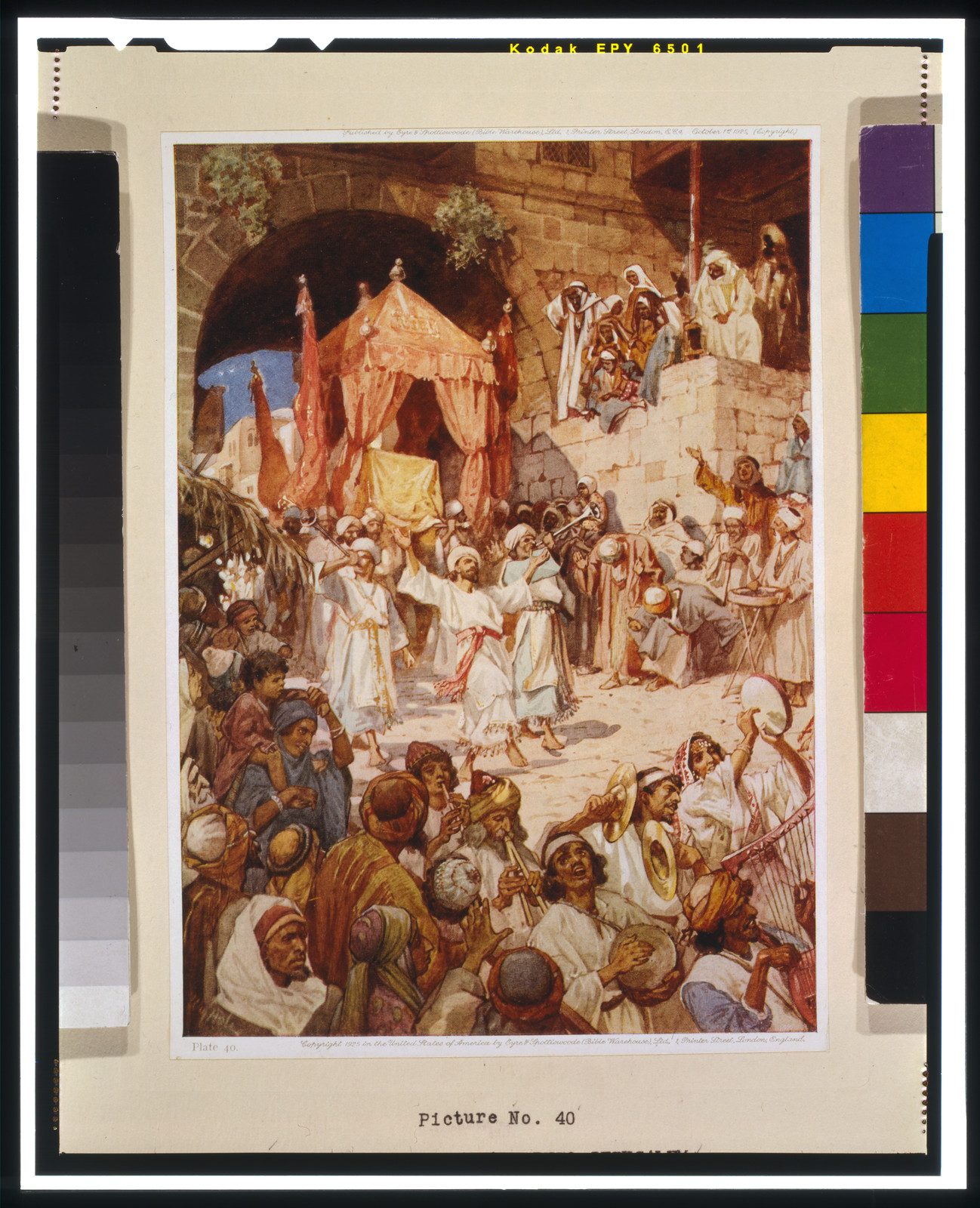 David bringing the ark into Jerusalem / by William Hole R.S.A. R.E., c1925. — historic print