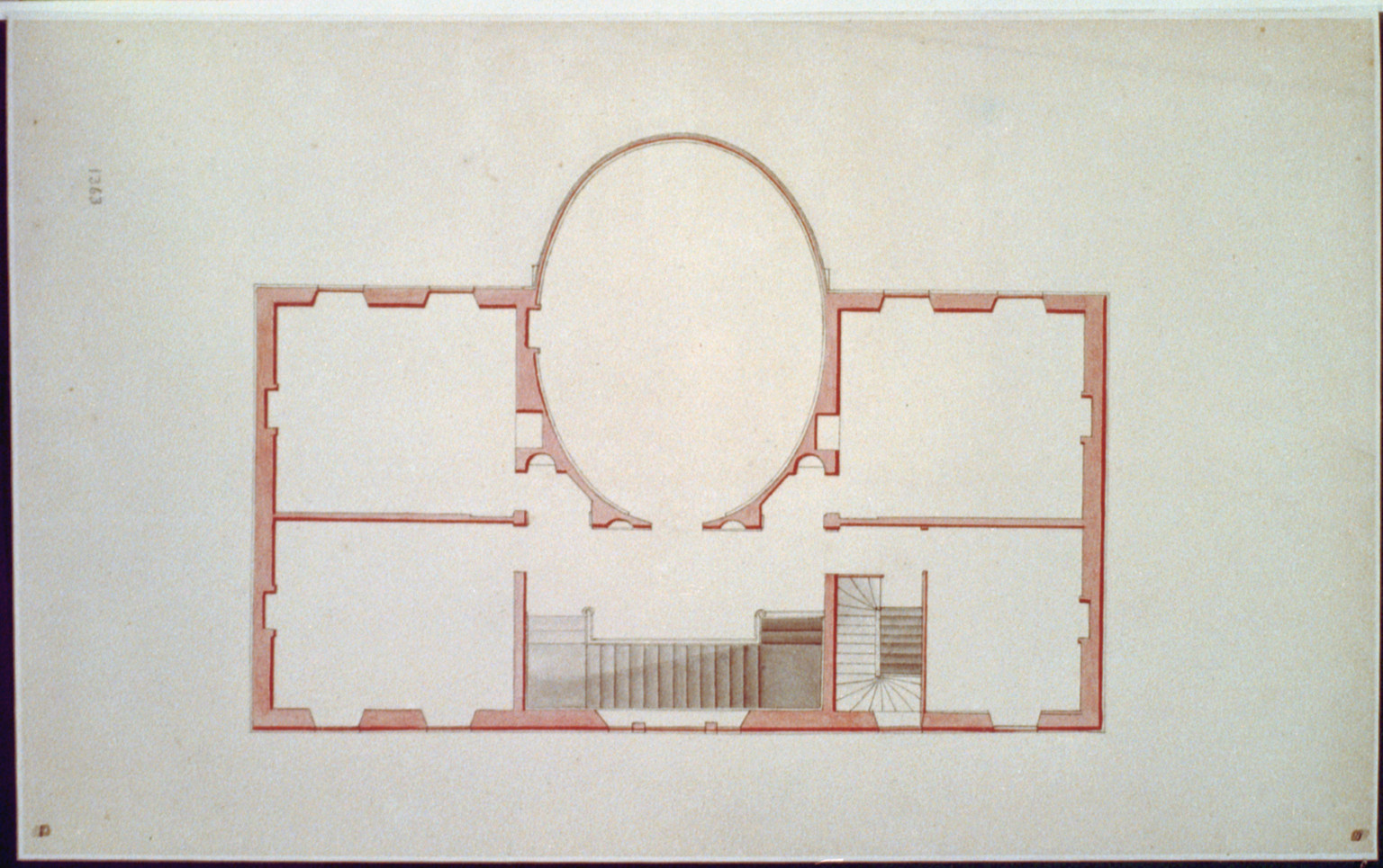[House, Washington, D.C. Floor plan], and Engineering (ADE) Drawings" (http://www.loc.gov/rr/print/res/103_ade.html)." — historic drawing