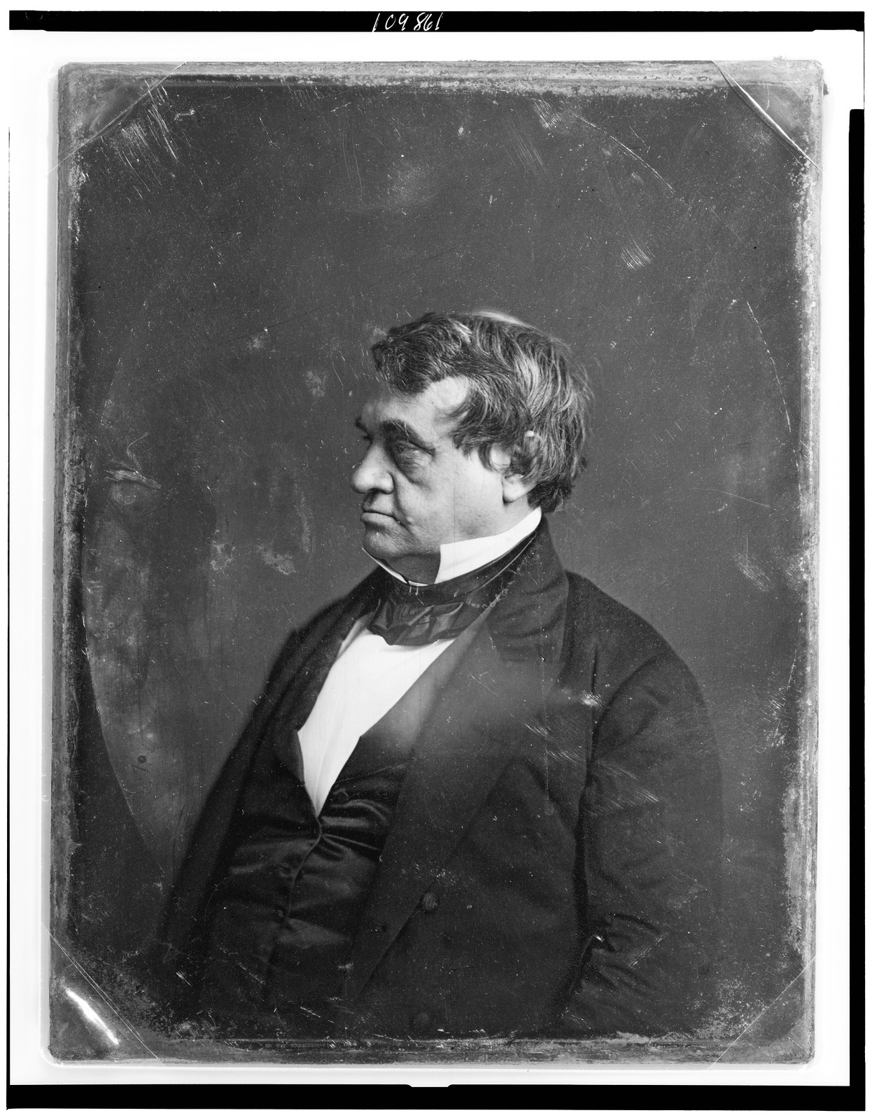 [Walter Restored Jones, half-length portrait, nearly in profile to left], [between 1844 and 1855] — historic photograph
