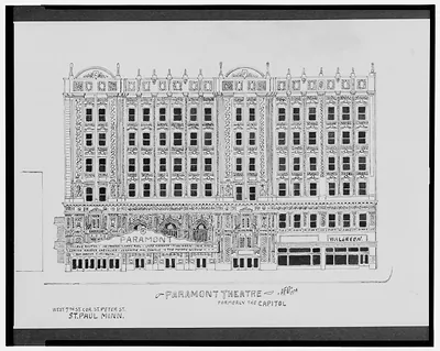 [Paramont Theatre (formerly The Capitol), West 7th St. corner St. Peter St., St. Paul, Minnesota] / AFD 1934.