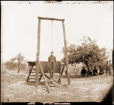 Petersburg Va. vicinity. The execution of William Johnson Jordans farm