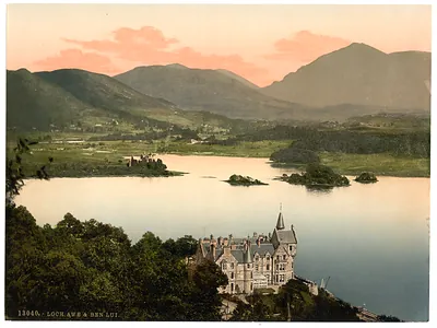 Hotel and Ben Lui Loch Awe Scotland