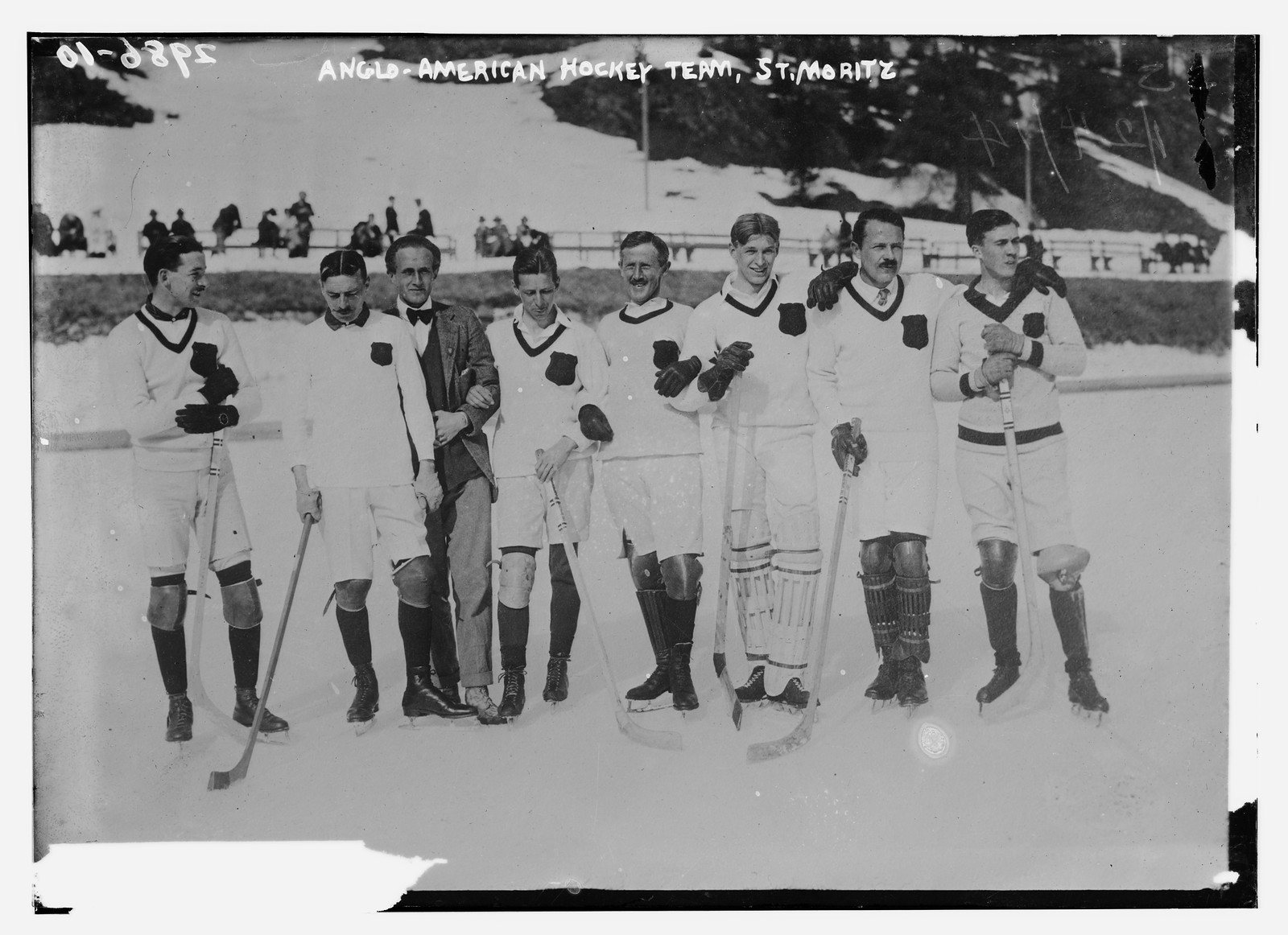 Anglo-American Hockey Team, St. Moritz, n/a — historic photograph