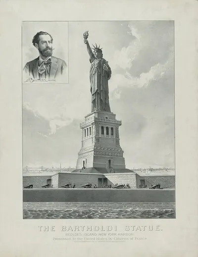 The Bartholdi Statue, Bedloe's Island New York Harbor