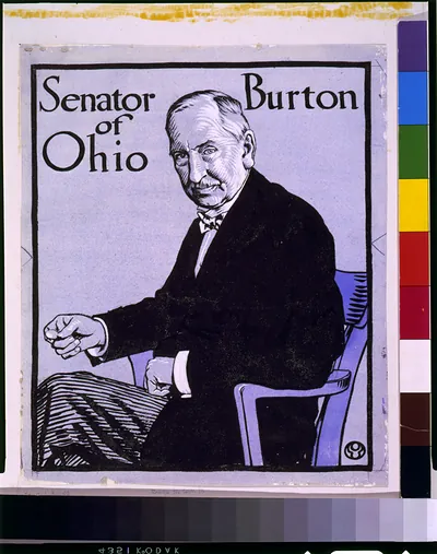 Senator Burton of Ohio poster portrait