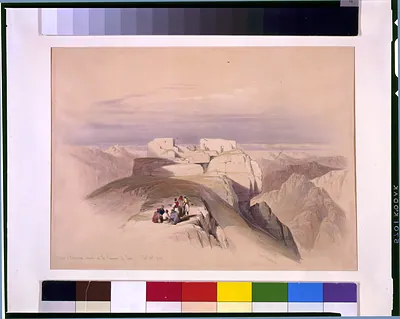 Christian & Mohamedan chapels on the Summit of Sinai Feby 20th 1839