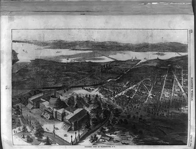 Balloon view of Washington, D.C.