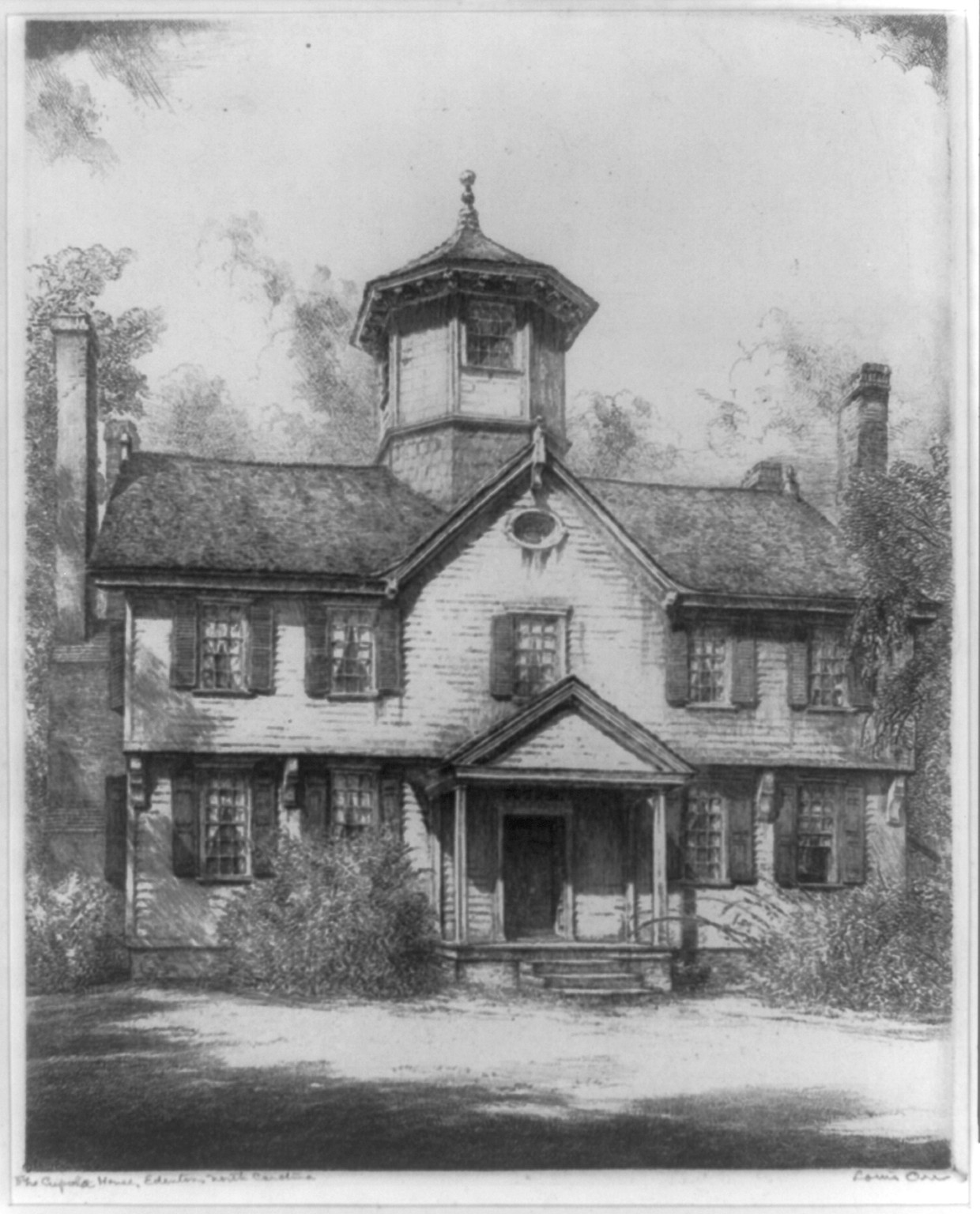 The Cupola House, Edenton, North Carolina / Louis Orr. — historic print