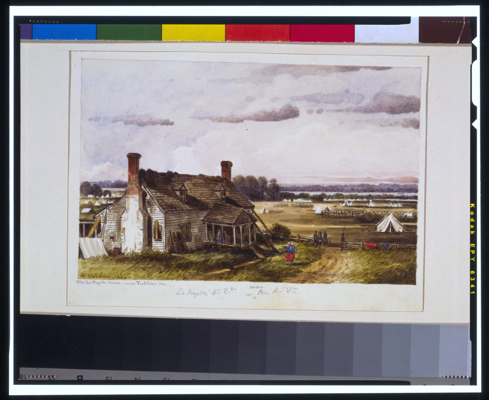 The LaFayette House near Yorktown, Va. / McIlvaine., 1862 — historic drawing