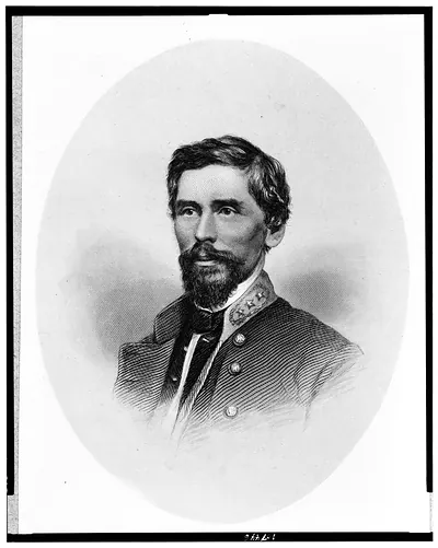 [Maj. General Patrick R. Cleburne, head-and-shoulders portrait, facing left]