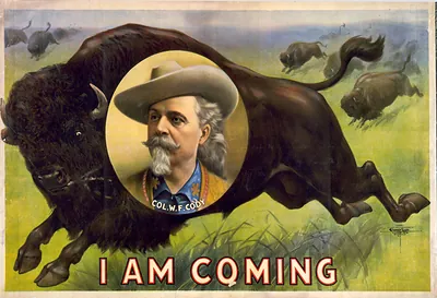 I am coming. (With inset portrait of Col. W. F. Cody).