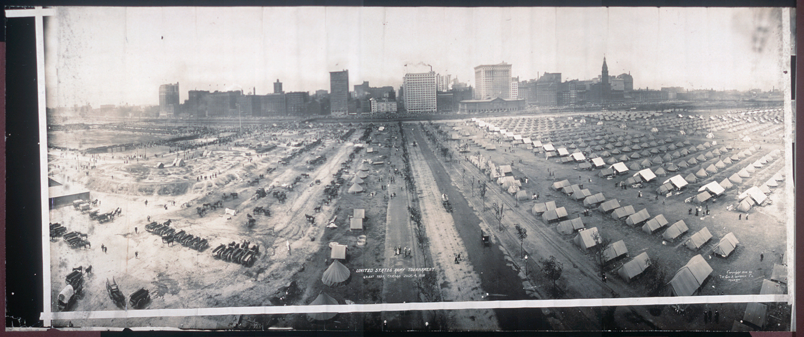 Army tournament, Grant Park, Chicago, Illinois, 1910, 1910 — historic image