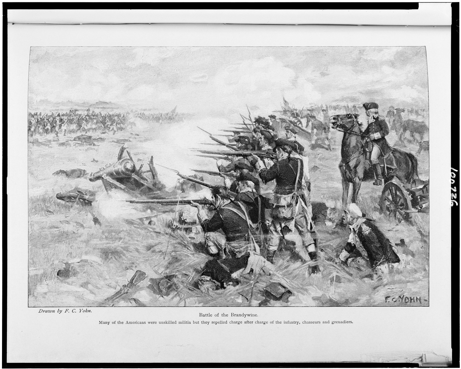 Battle of the Brandywine / F.C. Yohn ; drawn by F.C. Yohn., [published 1898] — historic print