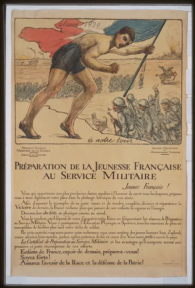 Preacuteparation de la jeunesse franccedilaise au service militaire
