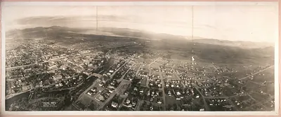 Reno from Airship, Nevada, 1908