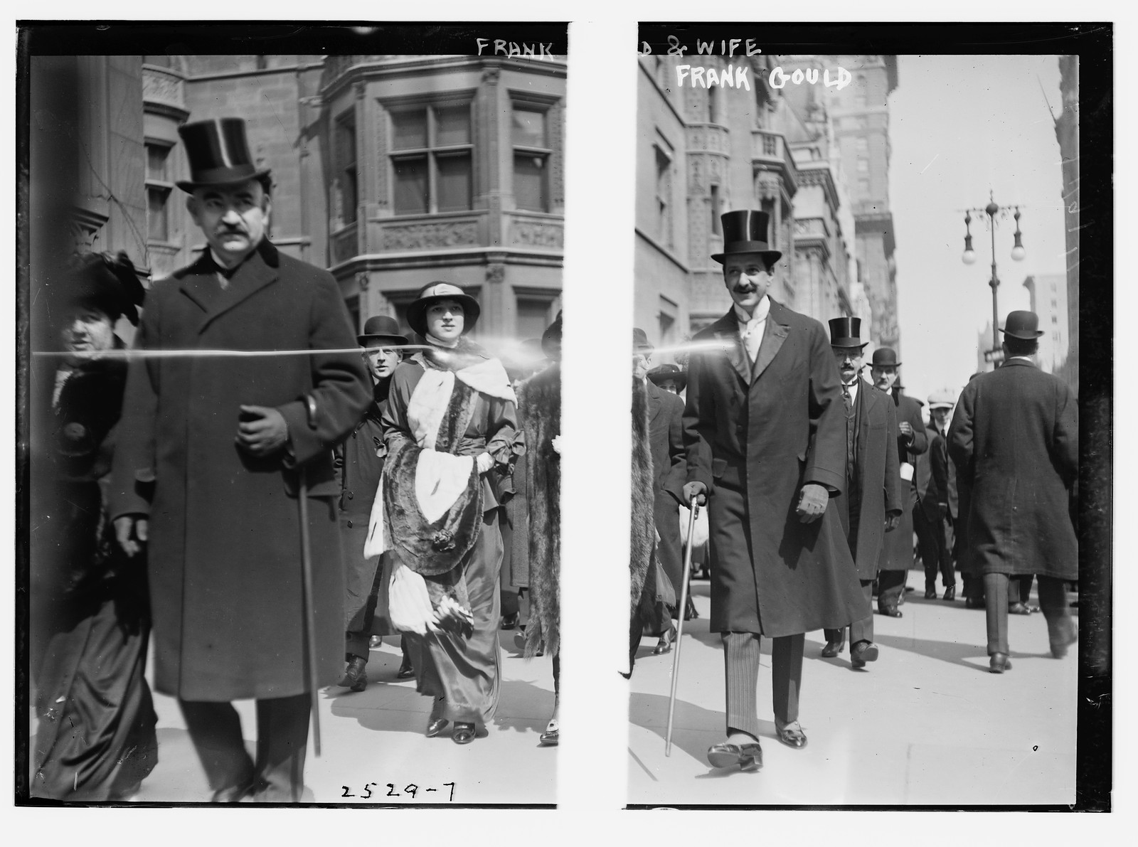 Frank Gould and wife, n/a — historic photograph