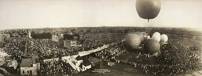 IL Ballooning Contest Aero Park Chicago 1908 PHOTO