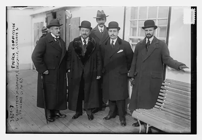 G. Choufferu, M. Damour, E. Delasalle, J. Lesueur & L. Trincano of the French Commission