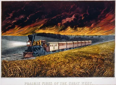 Prairie fires of the great west
