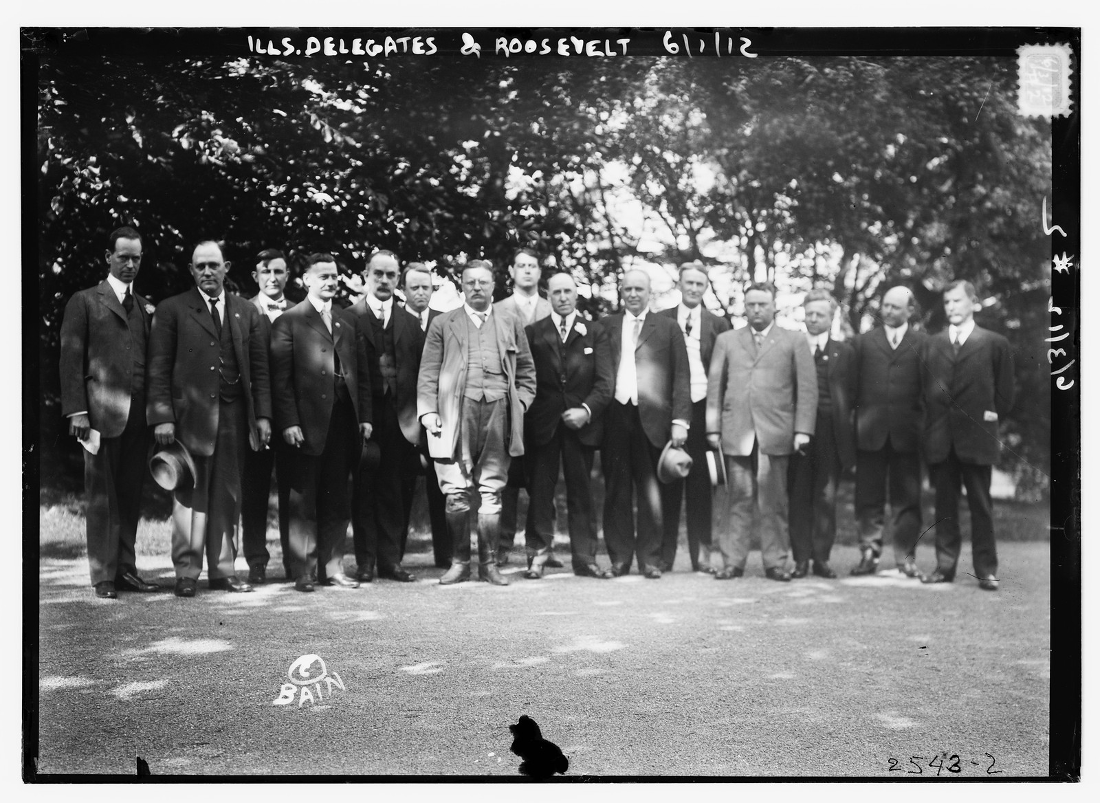 Ills. Delegates & Roosevelt, 6/1/12, 6/1/12. — historic photograph
