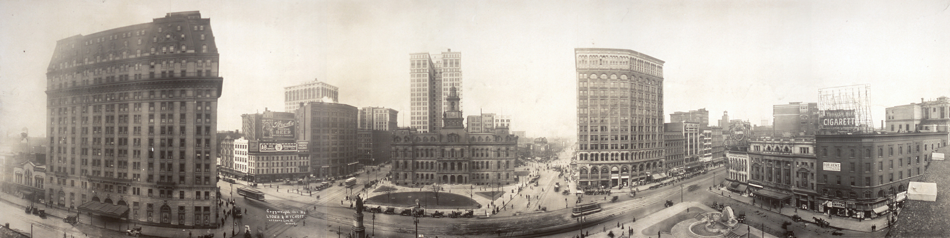 Campus Martius Detroit, Michigan, 1914, 1914 — historic image