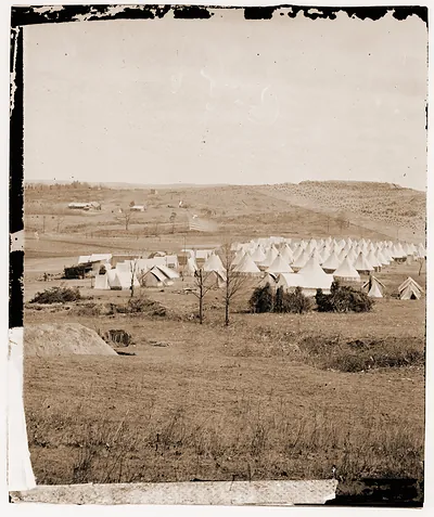 Washington District of Columbia. Camp of 31st Penn. Inf. (later 82d Penn. Inf.) at