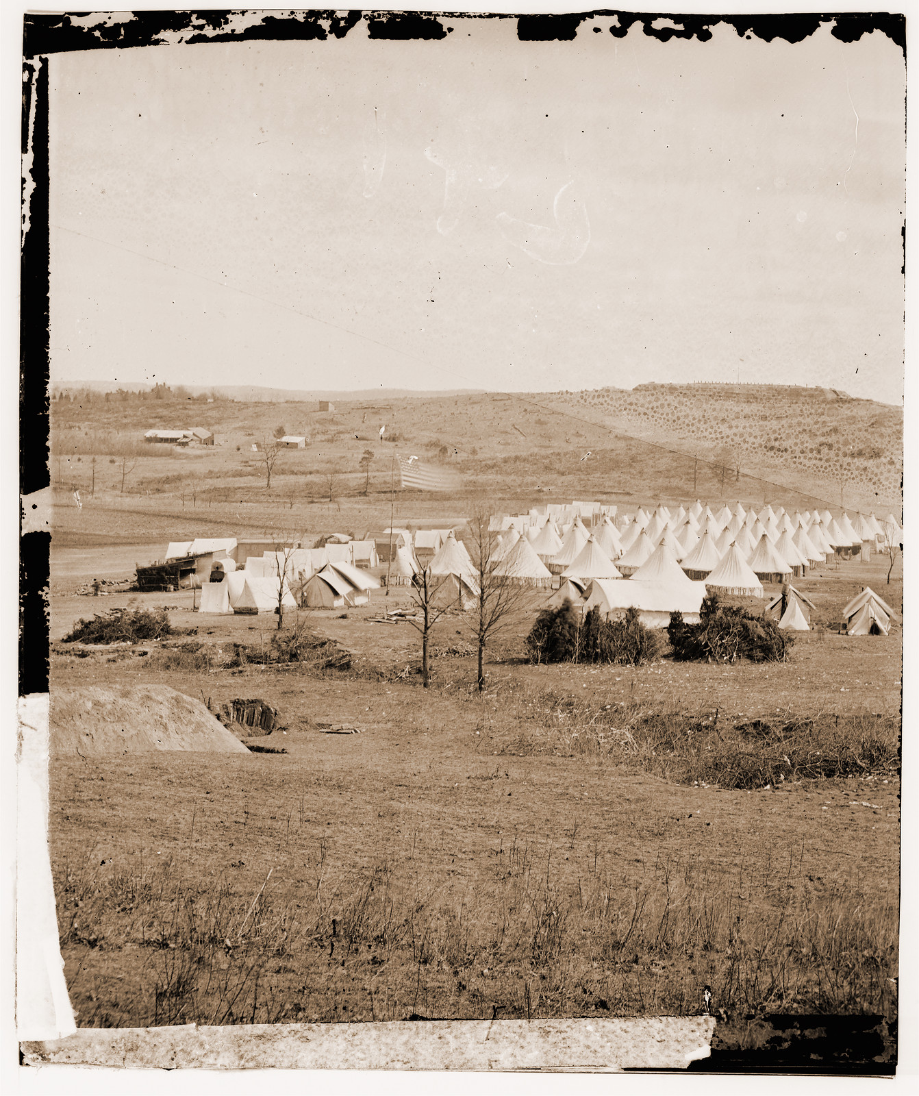 Washington District of Columbia. Camp of 31st Penn. Inf. (later 82d Penn. Inf.) at, 1861 — historic photograph