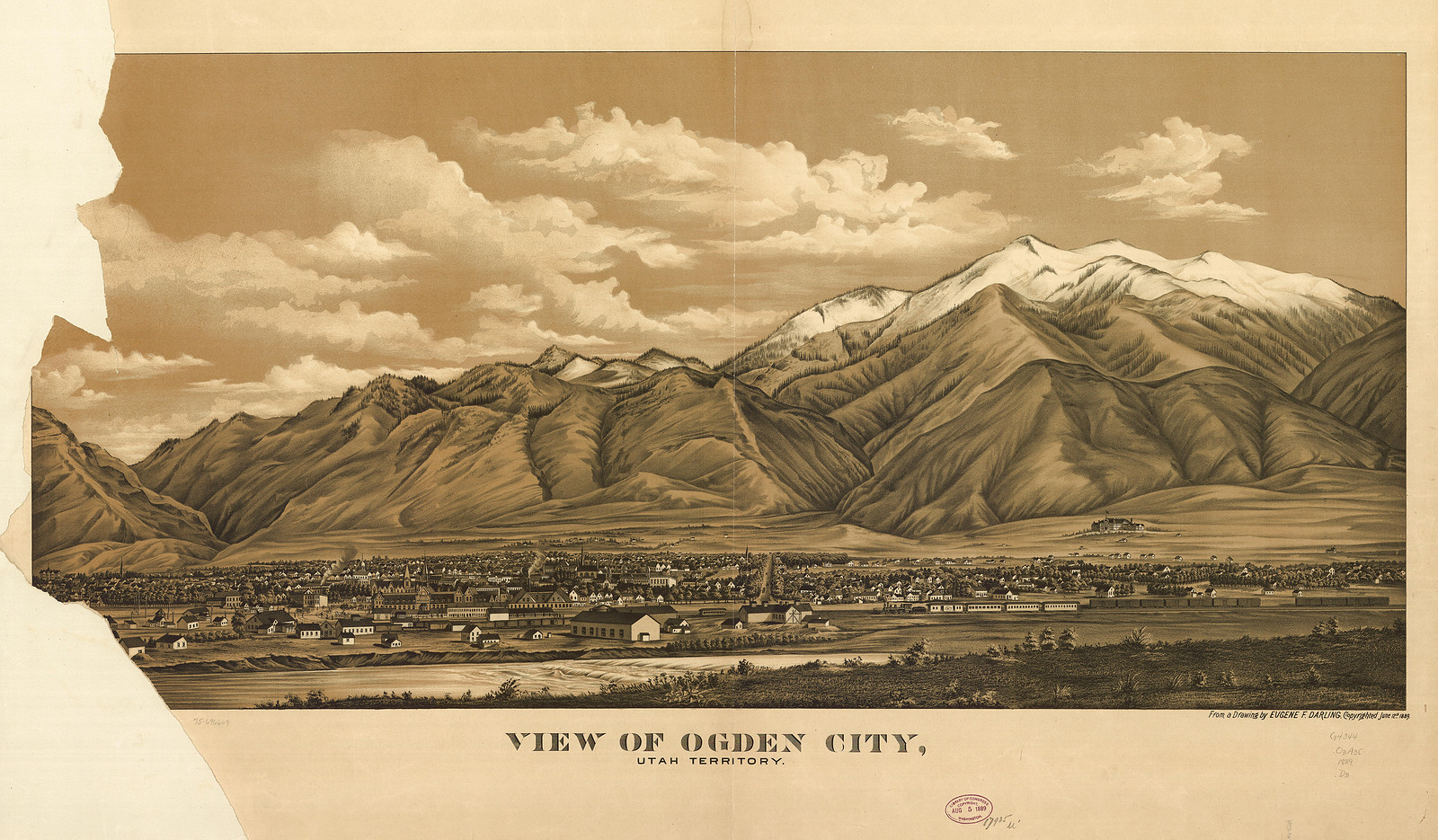 Ogden City, Utah, 1889, 1889 — antique map