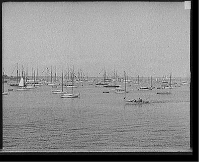[Harbor and N.Y.Y.C. (New York Yacht Club) fleet, Marblehead, Mass.]