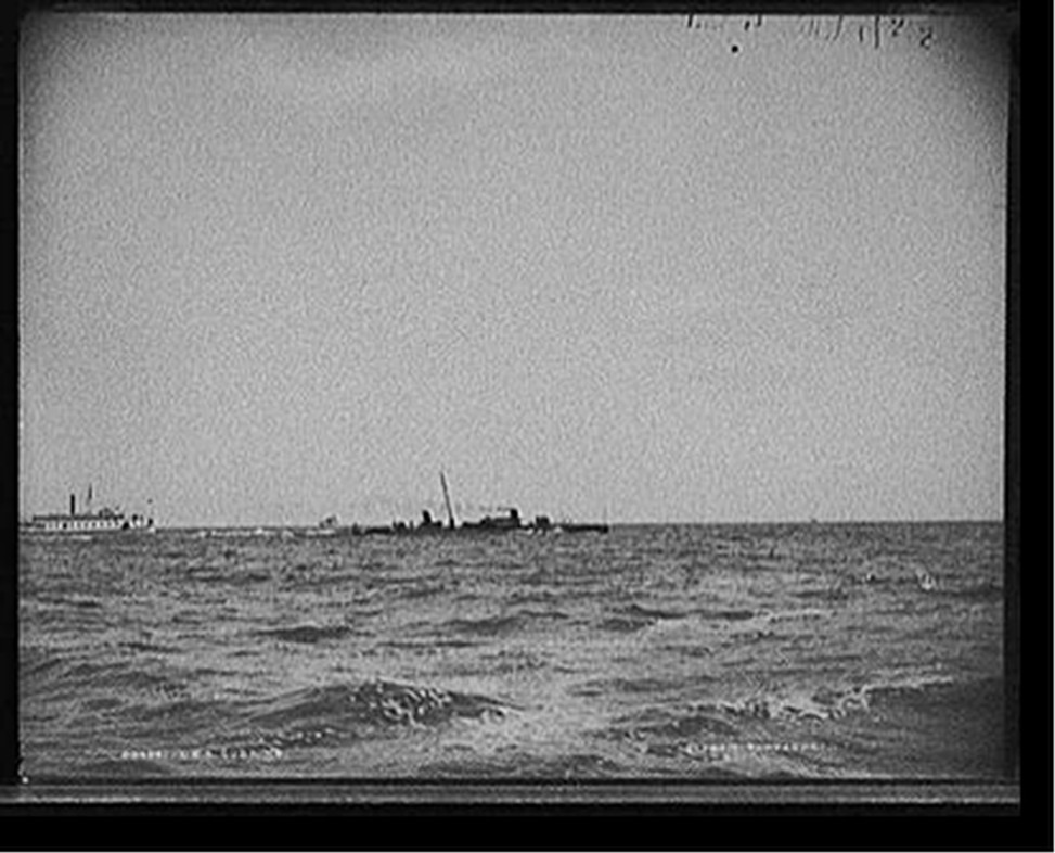 U.S.S. Cushing, [between 1890 and 1901] — historic photograph