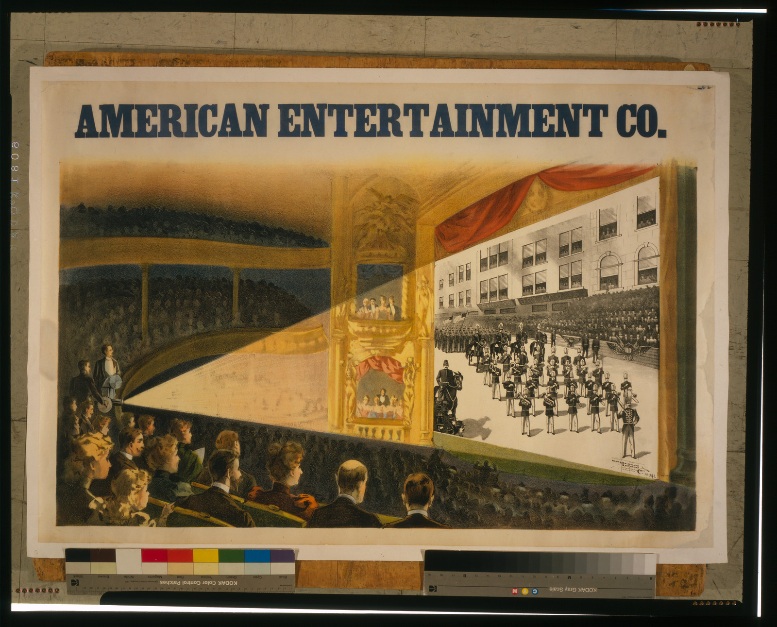 American Entertainment Co., Cincinnati, London : Donaldson Litho Co., [between 1898 and 1900] (Newport, Ky. : The Donaldson Co.) — vintage poster