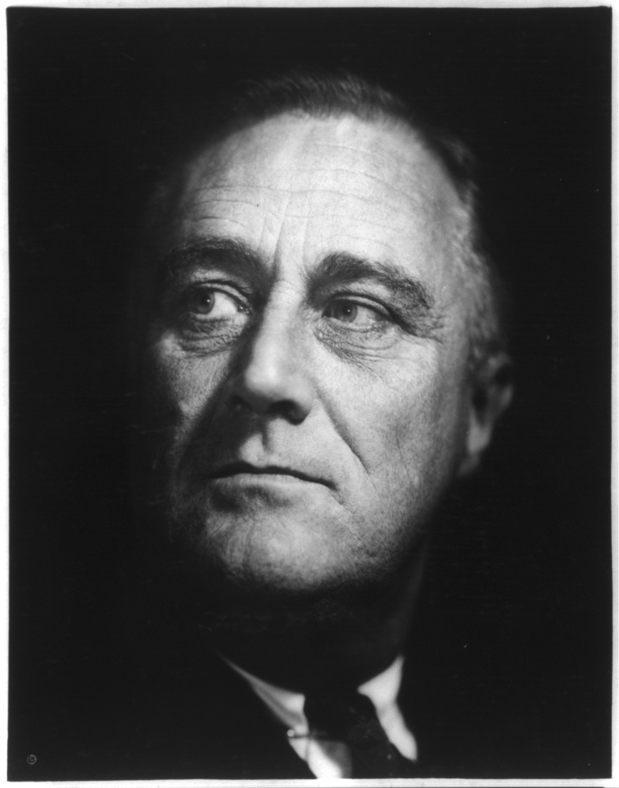 [Franklin Delano Roosevelt, head, facing slightly left] — historic photograph