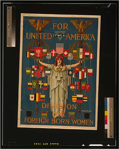 For united America YWCA division for foreign born women / C. Howard Walker Carey Print Lith. N.Y.