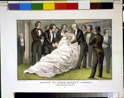 Death of John Quincy Adams at the U.S. Capitol Feby. 23d 1848