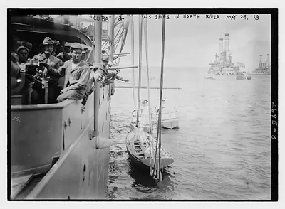 CUBA & U.S. ships in North River