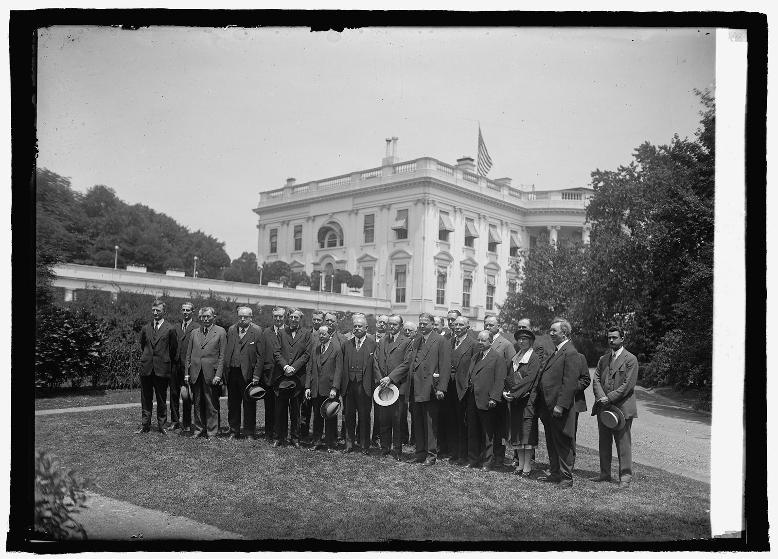 Arbitration Delegation at W.H., [i.e., White House, Washington, D.C.], 6/2/25, [19]25 June 2. — historic photograph
