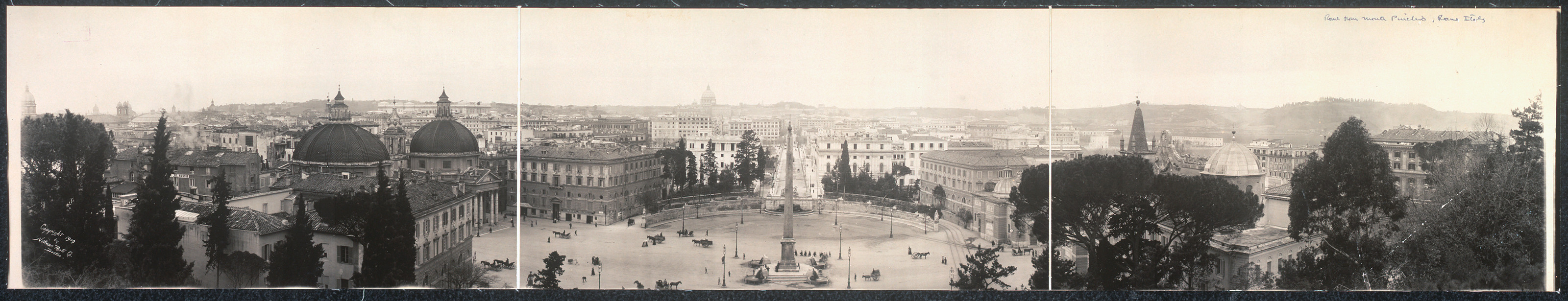 Panoramic view of Rome from Monte Pinchio, Italy, 1909, 1909 — historic image