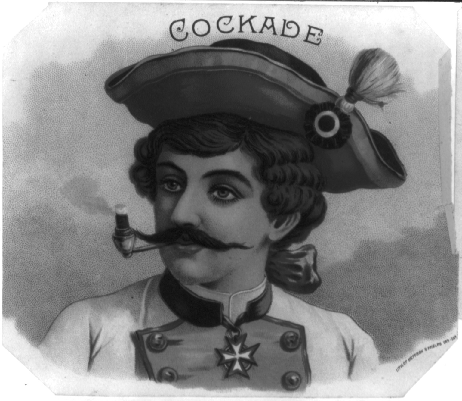 Cockade, [ca. 1885] — antique lithograph