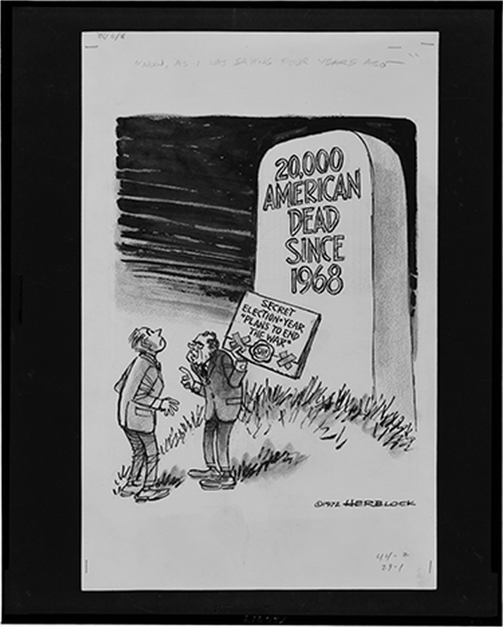 Vintage Photo Print - Now, as I was saying four years ago-.Herblock — historic print
