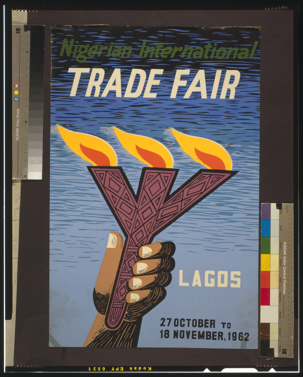 Nigerian International Trade Fair, Lagos 27 October to 18 November, 1962., 1962 — vintage poster
