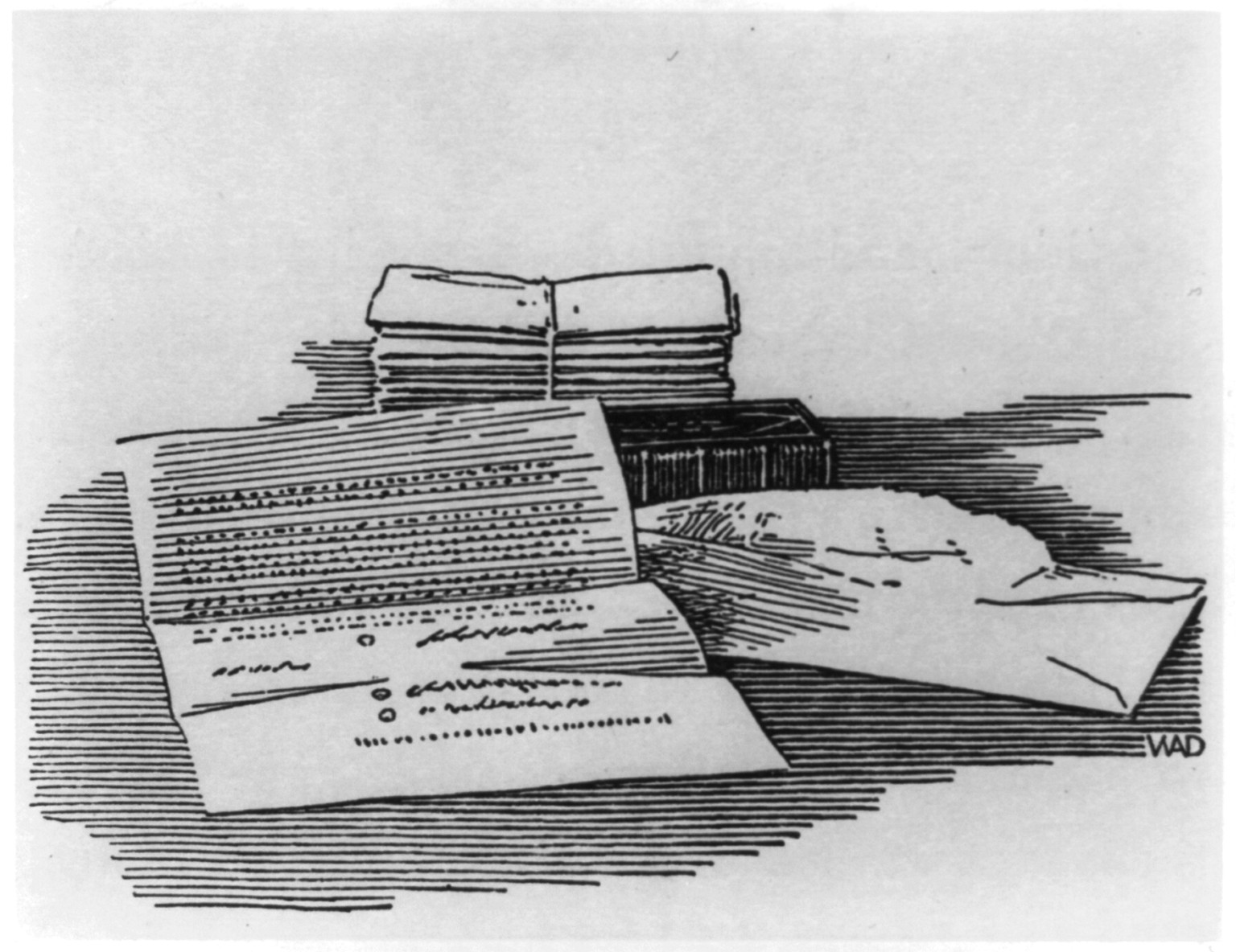 Myra Henshaw's will, c1926. — historic print