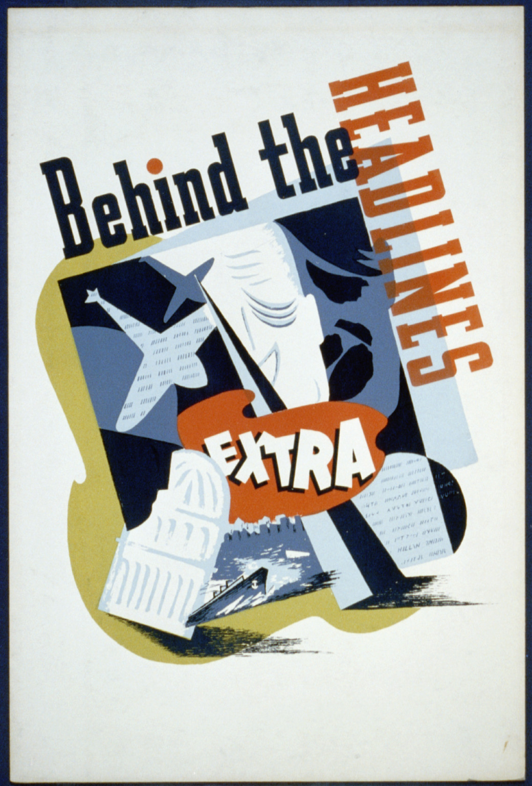 Behind the headlines, 1939 — vintage poster