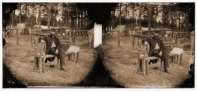 Petersburg Virginia. Officer seated