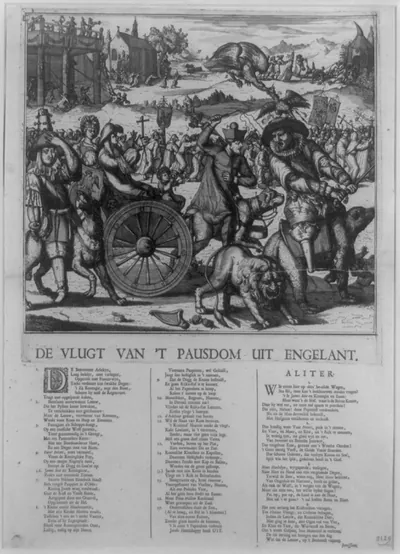 De vlugt van 't pausdom uit Engelant