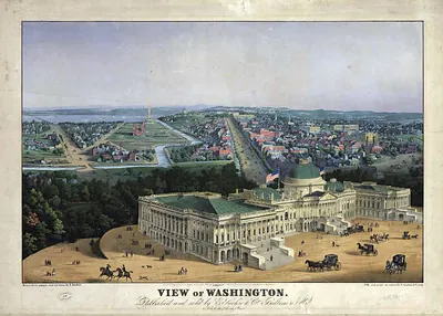 DC Washington 1852 MAP